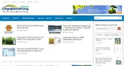 Desktop Screenshot of congnghemoitruong.com.vn